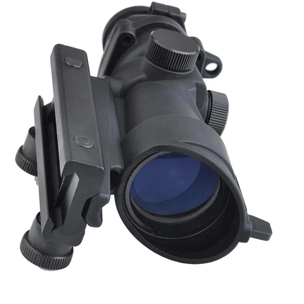 Тактический Triji ACOG 4x32 оптический прицел Красная точка Железный оптический открытый охотничий прицел красно-Зеленая Сетка с креплением