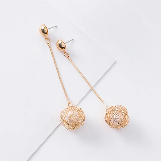

Boucle D'oreille Femme 2017 Personality Alloy Hollow Bird Nest Shape Pendientes For Girl Ear Accessories Dangle Drop Earring