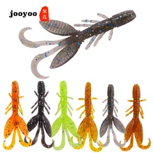 Soft Lure Bag Crystal Simulated Soft Shrimp 12/PCS Lure Soft Bait 5.5cm/1.4g Wobblers Worm Fish Bait Fishing Gear jooyoo