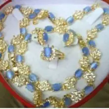 Красивое ожерелье браслет кольцо серьги натуральный камень опал набор кварцевые тонкие свадебные широкие часы Крылья Женщины королева