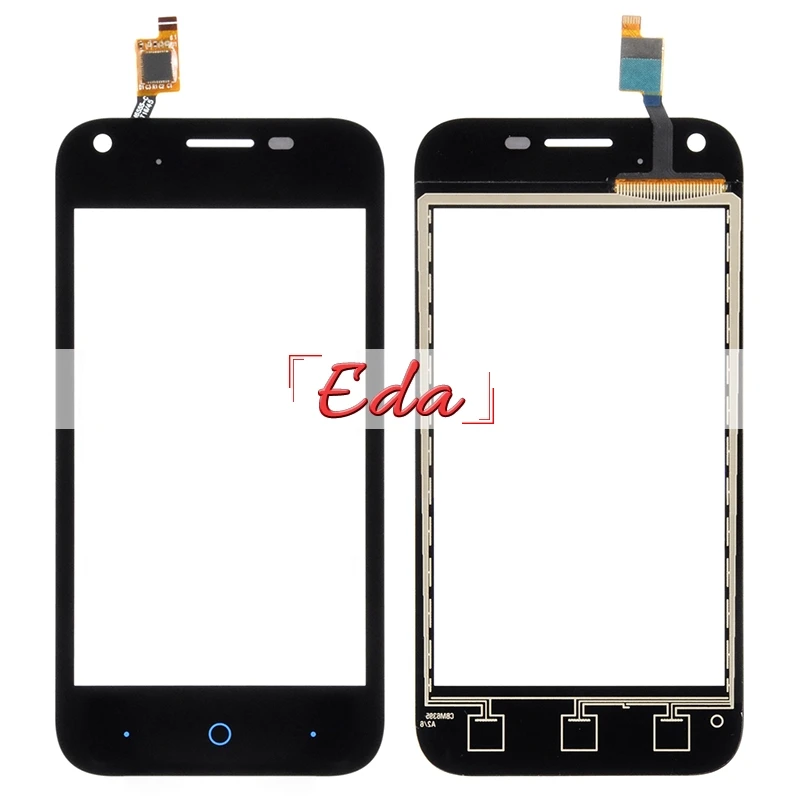 

best quality 1pcs LCD touch For ZTE Blade L110 Touch Screen Digitizer Touch Glass Replacement Part Black White Color with Tools