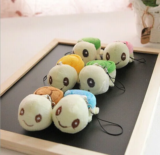 

Mini 4-6CM Small Toys , multi Colors - Tortoise Plush Stuffed TOY DOLL , Keychain Stuffed Wedding Bouquet TOY