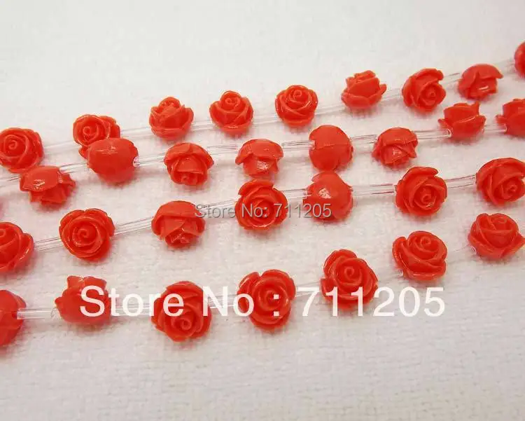 

Wholesale 25pcs, 10-11mm Orange Red Synthetic Resin Rose Beads,Min.Order $10,we provide mixed wholesale for all items !