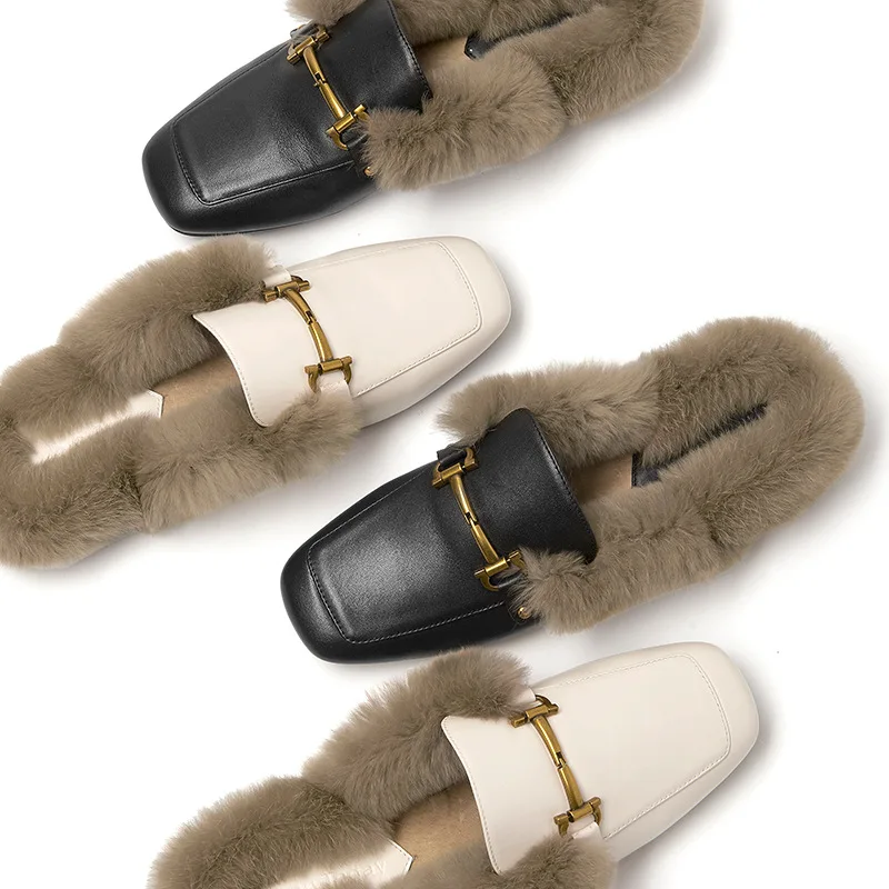 

9154P new 2018 in baotou in the fall and winter half shoes outside woman