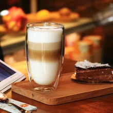 Термостойкая стеклянная чашка с двойными стенками, пивные кофейные чашки, ручная работа, здоровый напиток, кружка, чайные кружки, прозрачная посуда для напитков