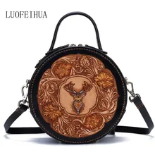 Женская сумка из натуральной кожи Роскошная оригинальная кожаная сумка ручной работы в этническом стиле сумка-мессенджер дизайнерская сумка