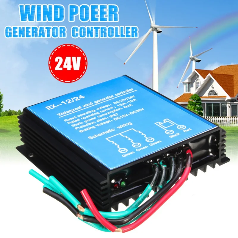 

400W 24V Direct Wind Power Generator Controller With Manual Brake For Wind for Turbine Generator Electrical Equipment Supplies