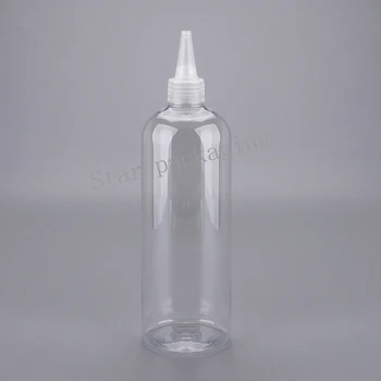 

20X400ml empty transparent plastic bottles with pointed mouth caps,400cc liquid empty jam bottle containers with lid,shower gel