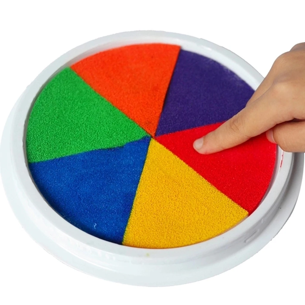 Large Round 16cm Colour Ink Pads Fingerprint Ink Pads Rubber Stamps