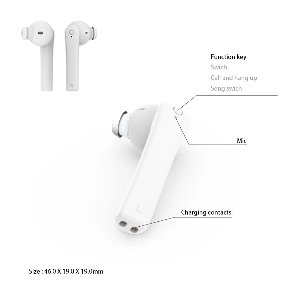 Mini Auriculares TWS B3 Inalámbricos Bluetooth 12 wB3 4