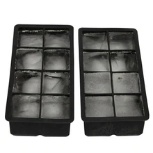 6 8 сетки большой силиконовый, для питья кубик льда Pudding желе мыло Плесень лоток инструмент без БФА, силиконовый лед форма кухонные инструменты