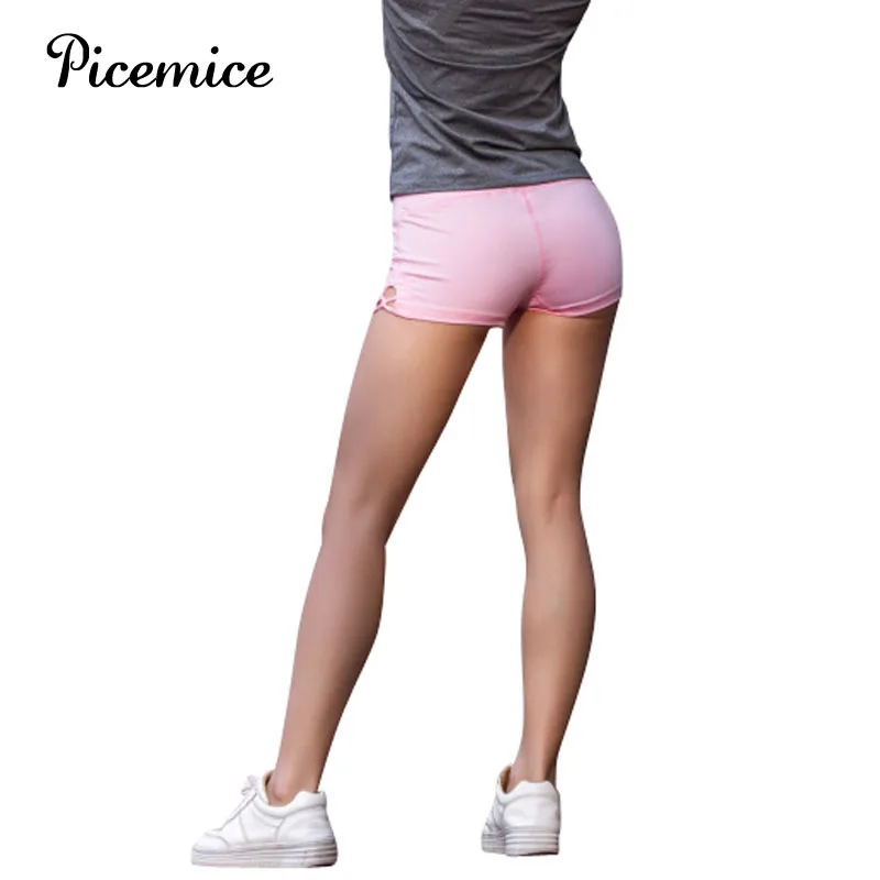

Picemice Women Gym Slim Fit Pole Short Fitness Workout Elastic Yoga Activewear Bottom Compression Breathable Running Shorts