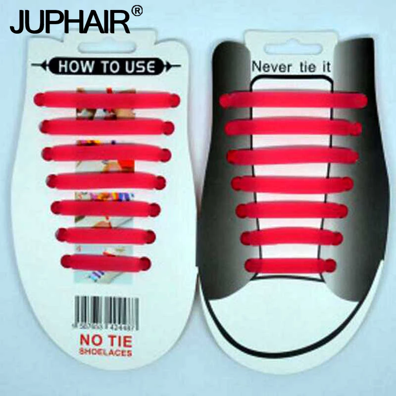 

JUP1-12 Sets(14Root/Set) Luminous Red Shiny Lazy Shoelace Flat Fluorescent Laces Buckle Sports Shoelace Elastic Mens Womens Kids