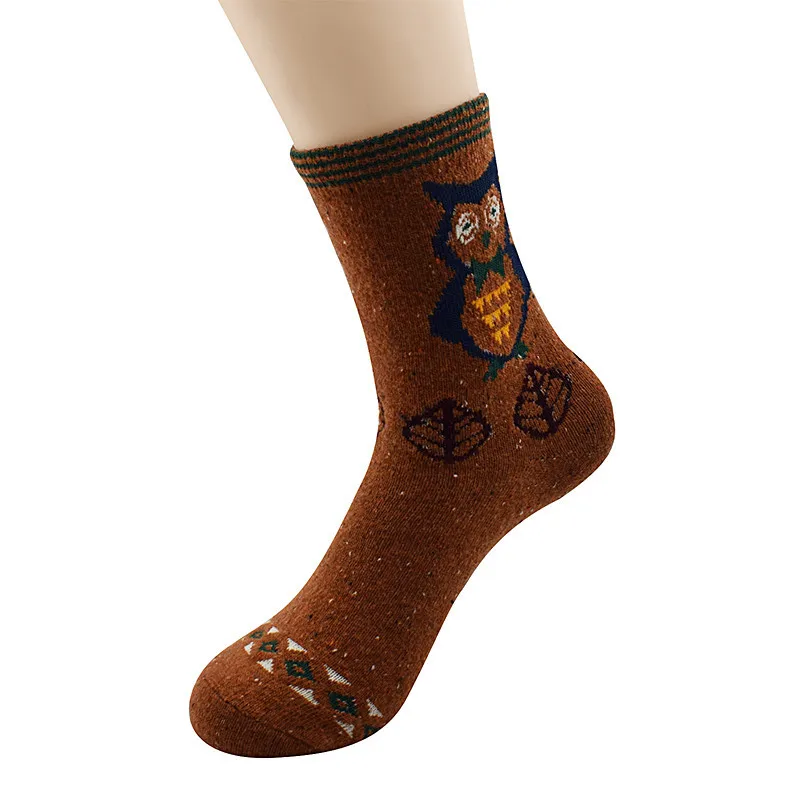 AZUE/5 пар однотонных зимних носков дышащие плотные шерстяные носки Теплые повседневные носки унисекс