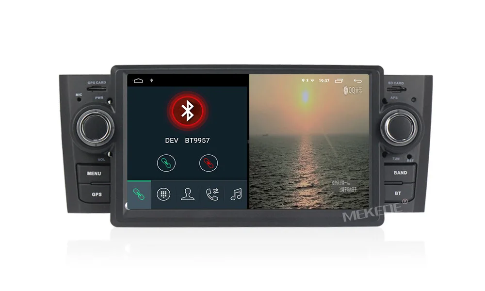 Excellent Car Multimedia player GPS Android8.1 Android9.1 Car Radio 1 Din DVD For Fiat/Grande/Punto/Linea 2007-2012 Radio FM steering 21