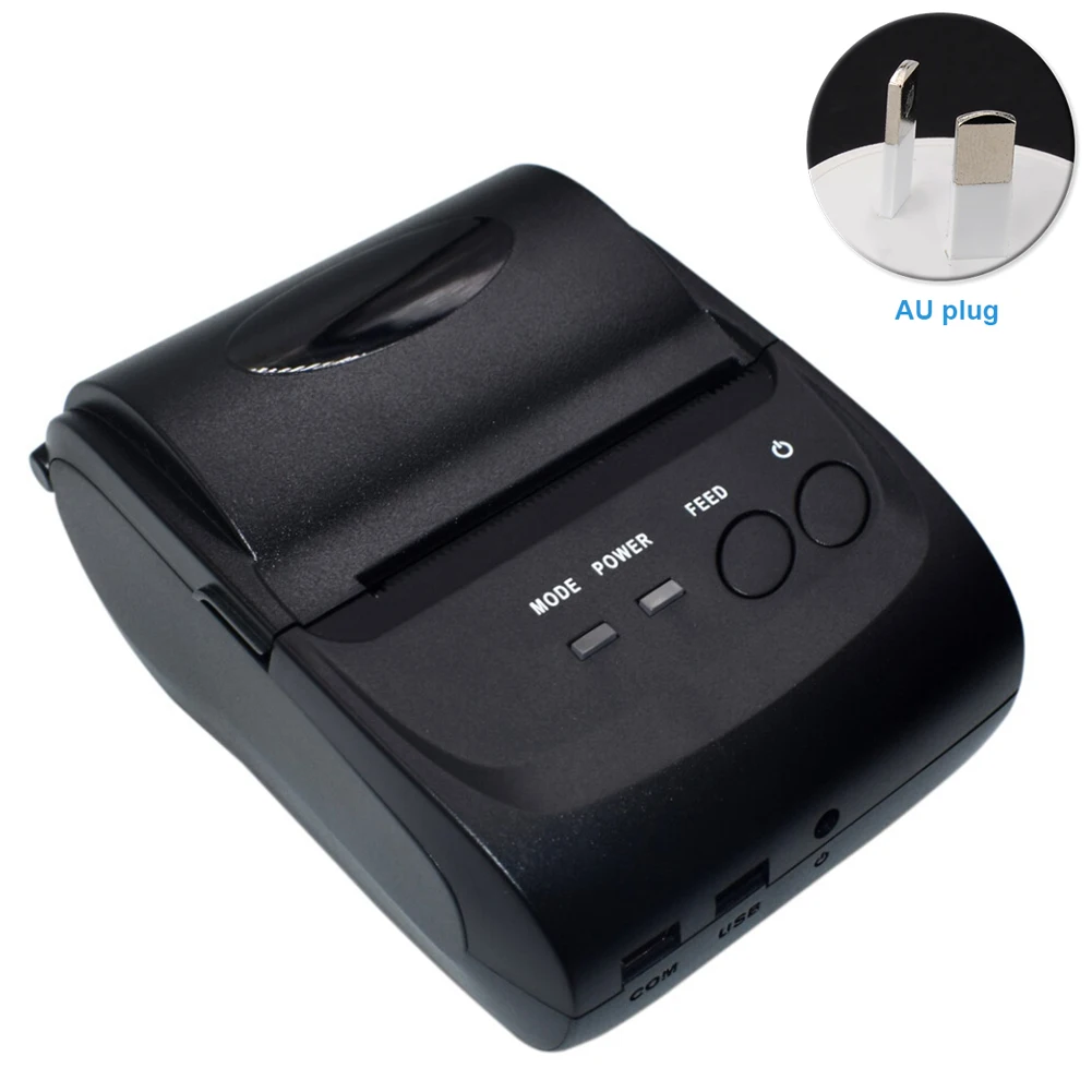 

58mm Receipt Printer Resaurant Light Weight Bluetooth 4.0 Label Rechargeable Battery Wireless Portable Mini USB For Android IOS