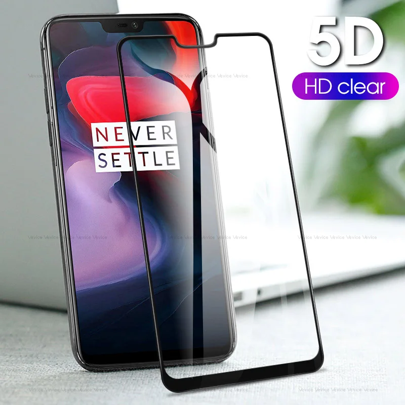 

5D Tempered Glass For Oneplus 6T 6 5T 5 Full Coverage Screen Protector For Oneplus6 One Plus 6t 1+6t 1+5t Protective Glass Film