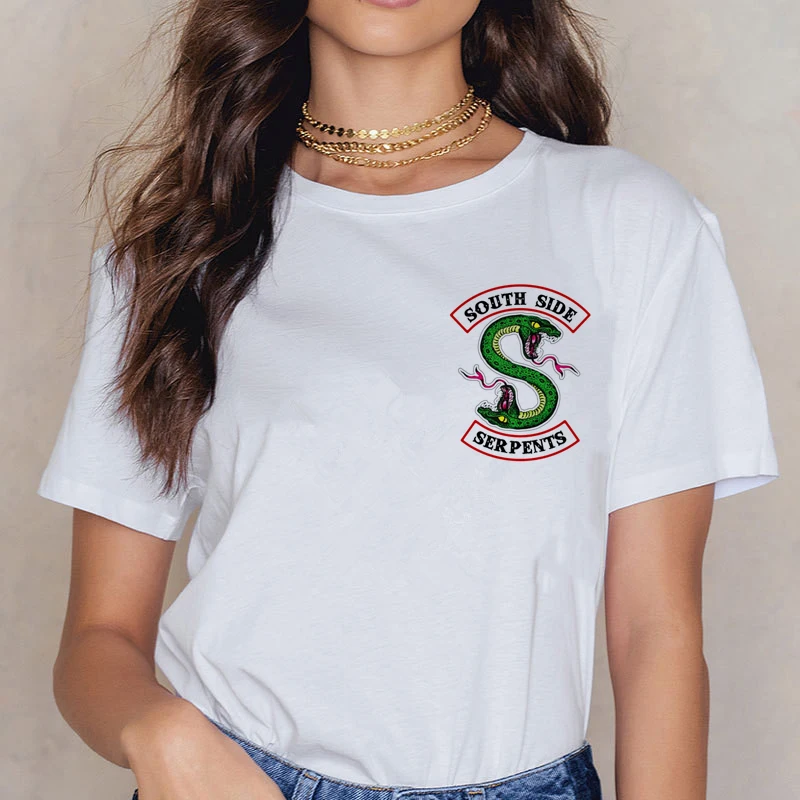 Riverdale Southside T قميص النساء 90 s الجانب الجنوبي الحيات تي شيرت تقليدي المتناثرة Ullzang التي شيرت الأفعى طباعة أعلى المحملات الإناث Riverdale Southside T قميص النساء 90 s الجانب الجنوبي الحيات تي شيرت تقليدي المتناثرة Ullzang التي شيرت الأفعى طباعة أعلى المحملات الإناث
