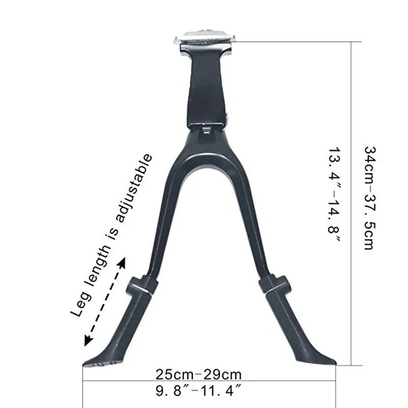 Велосипедная двойная парковочная ножка MTB велосипедная подножка стойка для горного велосипеда черная Опора боковая ножная стойка