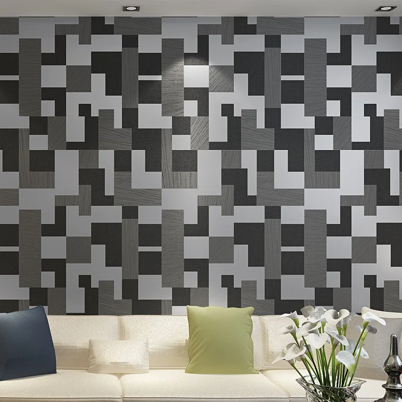 wallpaper for walls 3 d Modern Mosaic Reliefs Wallpaper Bedroom Living Room TV Background 3d Wallpaper papel de parede Beibehang