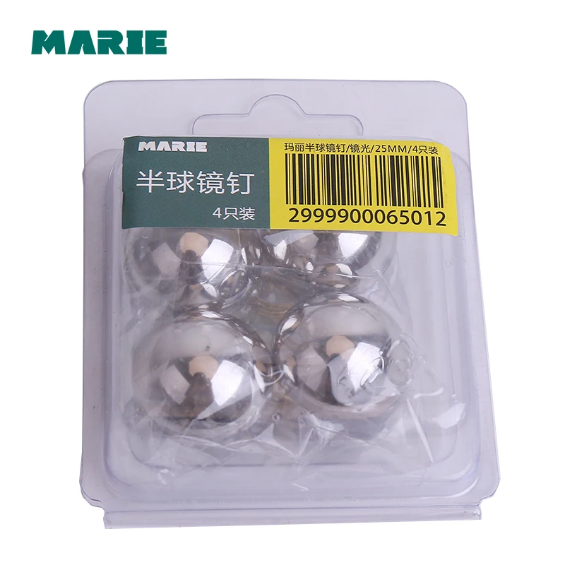 Pure stainless mirror nail, all stainless steel decorative nail, decorative advertisement nail cover