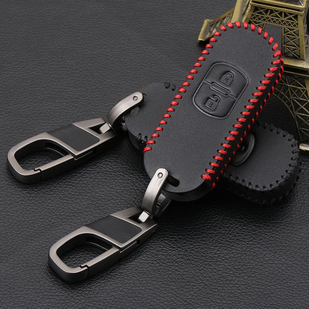 

Keychain Leather Car Key Cover Remote Fob Case For MAZDA 2 3 5 6 CX-3 CX-5 CX-7 CX-9 Speed Miata MX5 Shell Jacket Protector