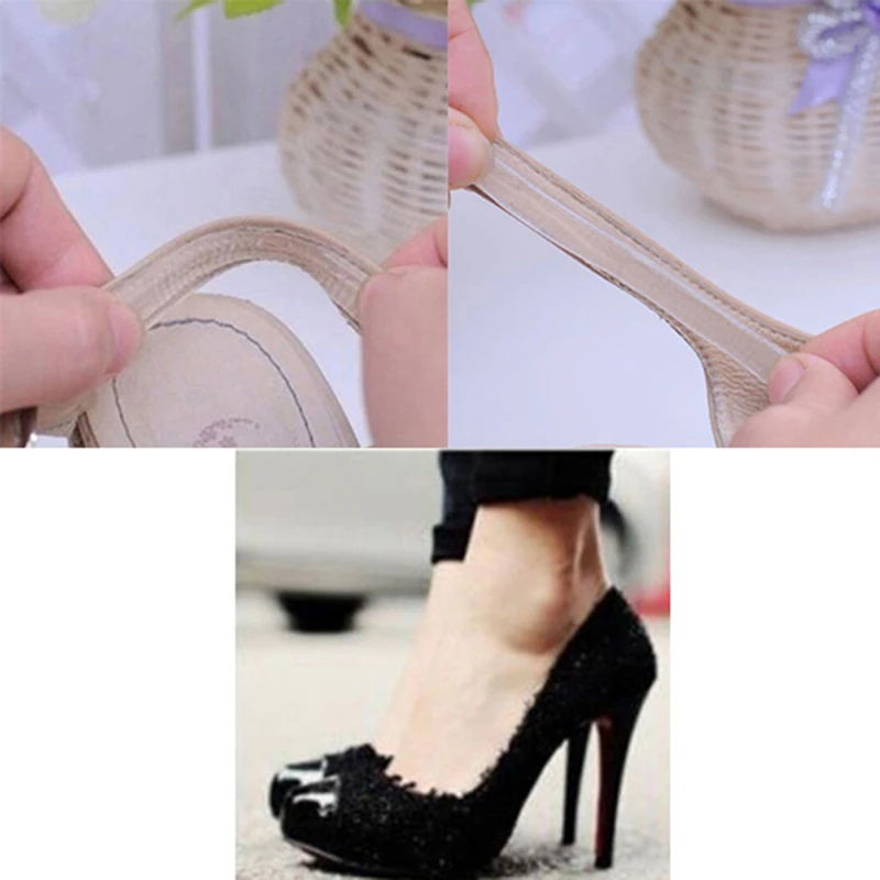 4Pcs Silicone Shoe Heel Inserts Gel Pads Chic Cushion Liner Grips Useful Foot Care Hot Sale