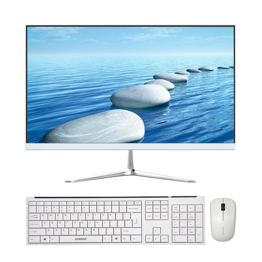 

onebot L2416 23.8" All-in-one Computer Desktop Dual Core G4400 120G SSD 4G DDR4 1920*1080 All-In-One PC for Office Bussiness