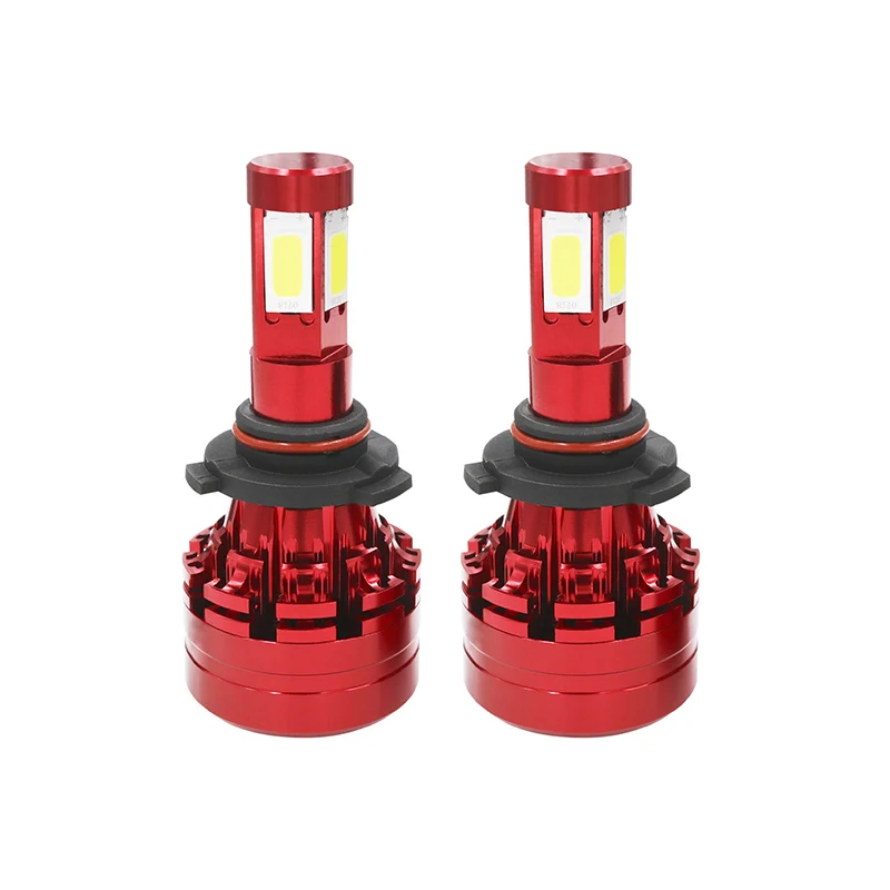 

DSHA -2PCS COB 9005 6000K LED Super Bright 4-Sides Car LED Headlight Kit White Light