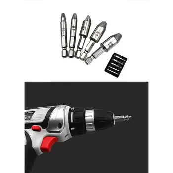 

Hot 4 Pcs Damage Screw Bolt Remover Single Side Damaged Screw Extractor Drill Bits Out Bolt Stud Car Tool