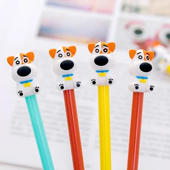 

Cute Cartoon Puppy Modeling Gel Pen for Writing Kawaii Student Black Ink 0.38mm School Supplies Lovely Gel Pens Stationery 1Pcs