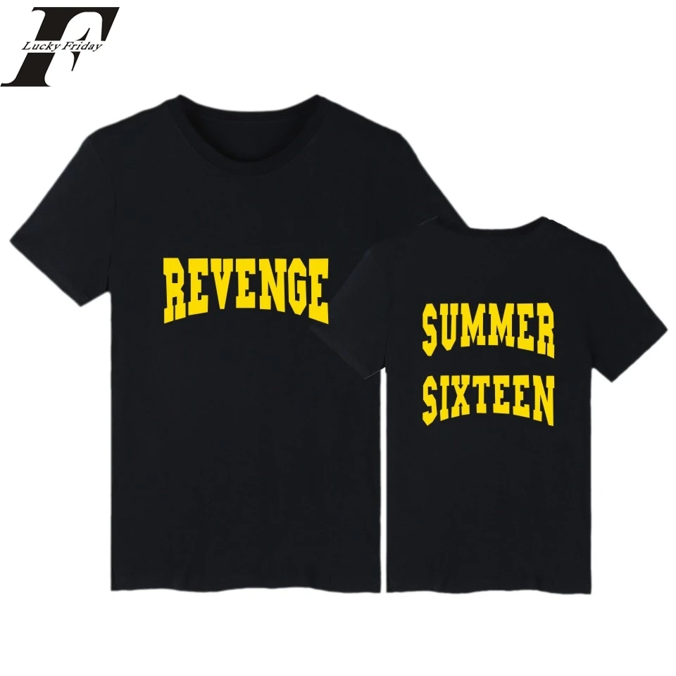 Us 875 41 Offluckyfridayf 2017 Hip Hop Fashion Unisex Drake Summer Sixteen Tour Revenge T Shirt Short Sleeve New Camiseta Tees Tops Plus Szie In