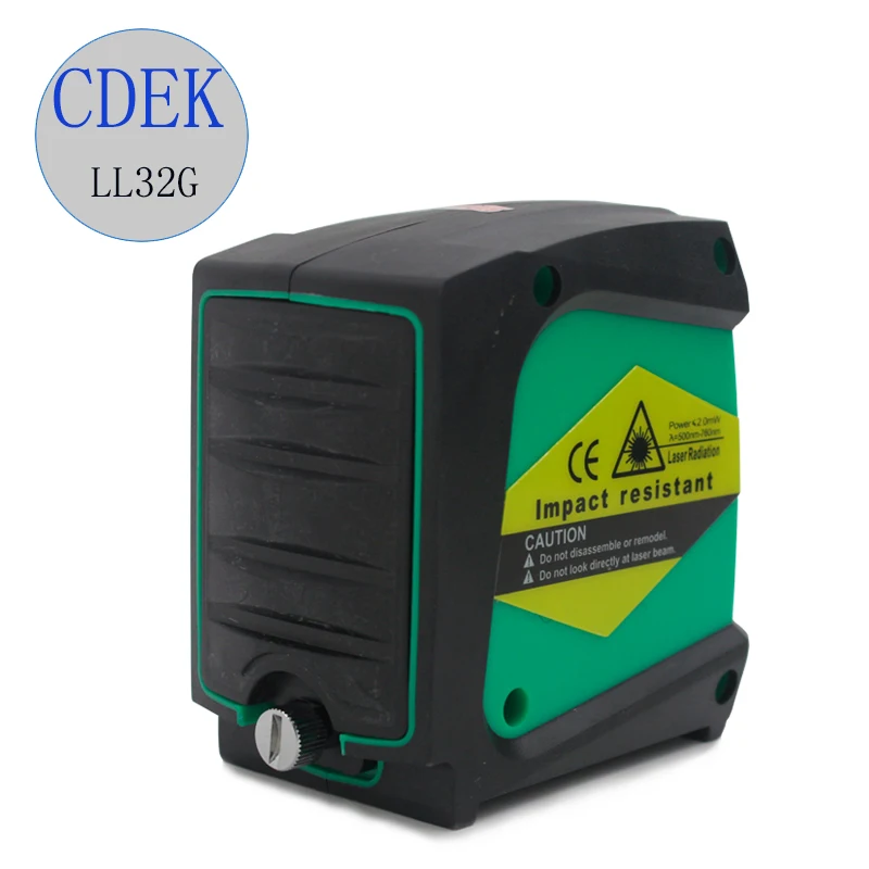

CDEK LL32G Green Laser Level With 520nm Wavelength 1V1H1D Vertical Horizontal Lasers 360 self-leveling Portable Diagnostic-tool
