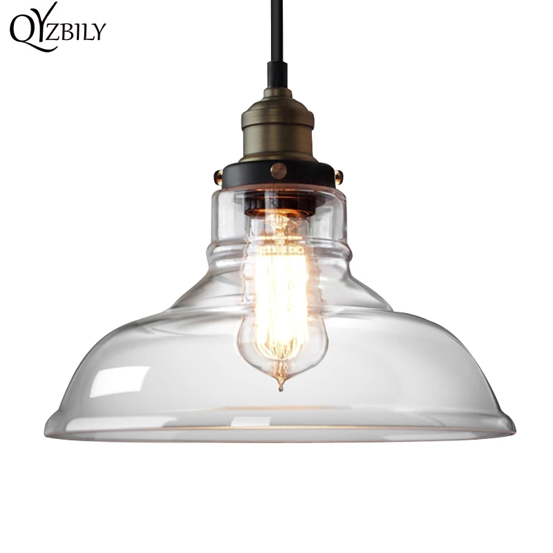 Подвесные светильники Стекло светильник подвесной абажур Hanglamp свет для бара