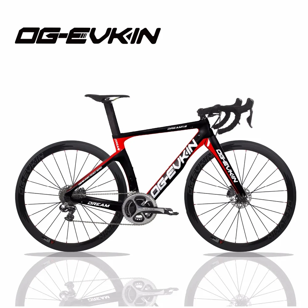 

2018 OG-EVKIN Light Weight Men/Womens 22 Speed 700C Carbon Complete Road Racing Bike Bicycles BICICLETA Ciclismo withShimano 105