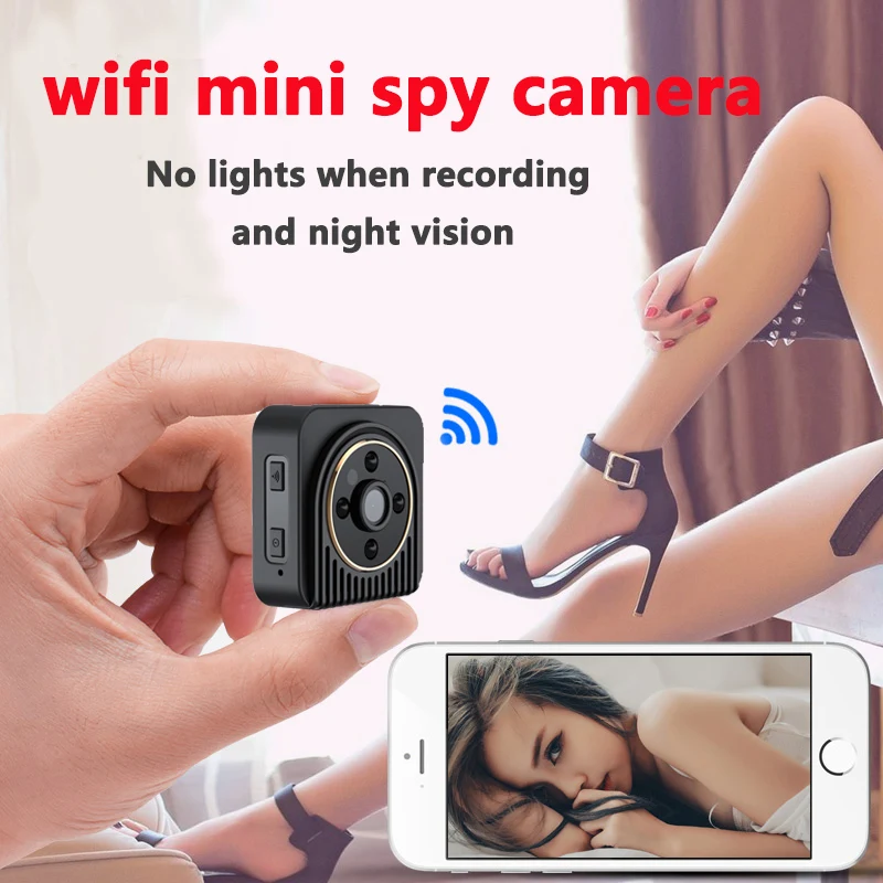 Wifi IP мини камера беспроводная HD 1080P инфракрасная микро видеокамера ИК Ночное