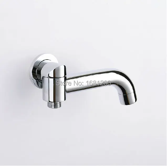 Твердая латунь водоотводная труба носик 180 градусов вращение стена установленный кран для душа и ванной компонент с переключателем 2-полосная смеситель для крана HJ-2300