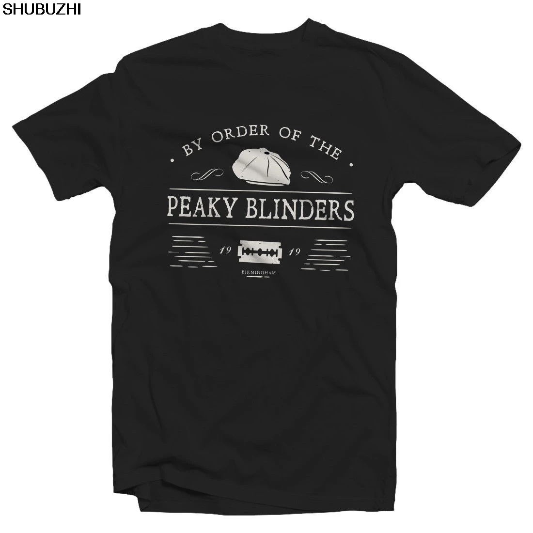 По заказу The Peaky blinds-Old School-Peaky blinds Футболка с принтом Мужская футболка с коротким рукавом с горячим принтом Мужская футболка с коротким рукавом