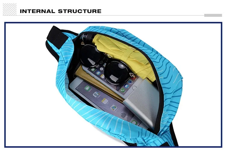 Модные цвета морской волны поясная сумка для мужчин бег на открытом воздухе сумки для талии человек Повседневный регулируемый ремень спортивные нагрудные сумки мини iPad