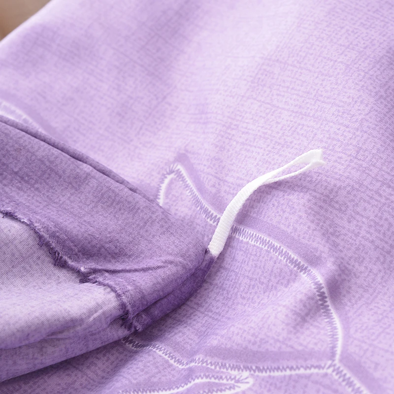Роскошные кружевные комплекты постельного белья, один двойной пододеяльник, набор фиолетовых одеял без простыни, доступны разные размеры