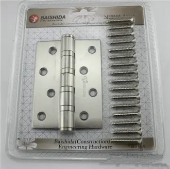 

Free Stainless Screws Quiet Smooth Four Bearings 100X100X3MM Stainless Steel Door Hinge, Kitchen Door Hinge, Gemel