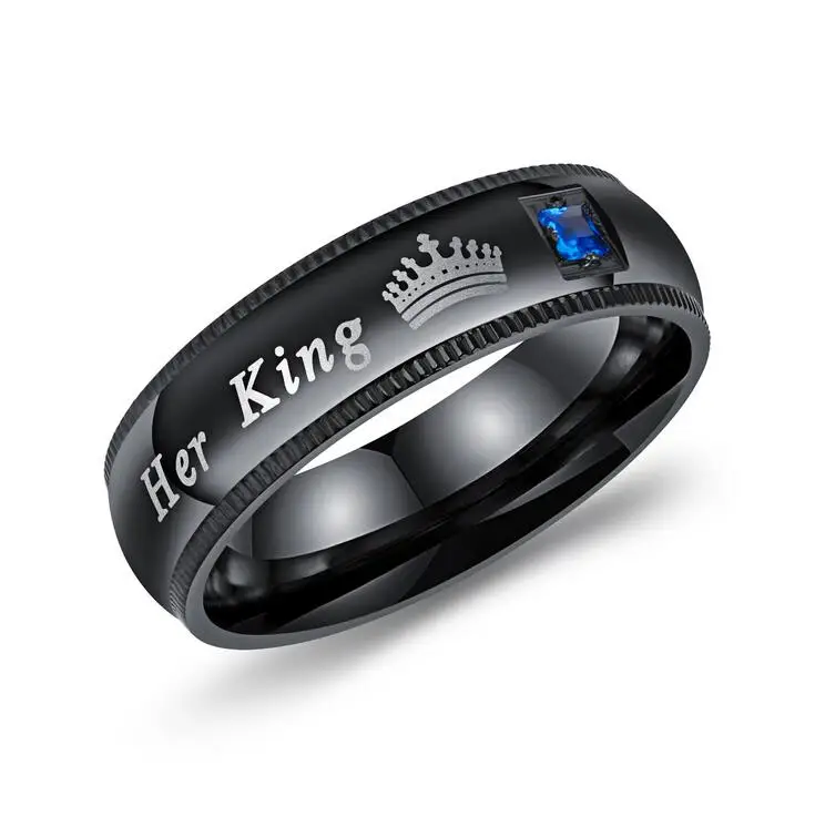 Набор из 2 колец для влюбленных его королева и ее король|couple rings|couple rings for loversset of |