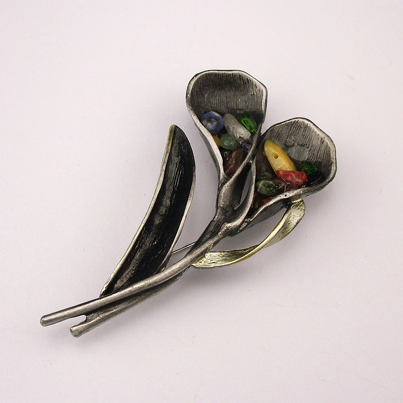 

Antique Silver Tin Alloy Plated Vintage Men Brooches Pins Party Scarf Clip Metal Rhinestone Pearl Nature Stone Accessories