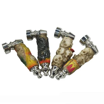 

Resin Skull Smok Metal Pipes Portable Smoking Pipe Tobacco Pipe Smoking Pipes Gifts Narguile Grinder Smoke