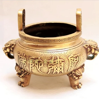 

ymy---418+++Bronze copper home decoration crafts decoration buddha with buddhism supplies incense burner Factory Copper