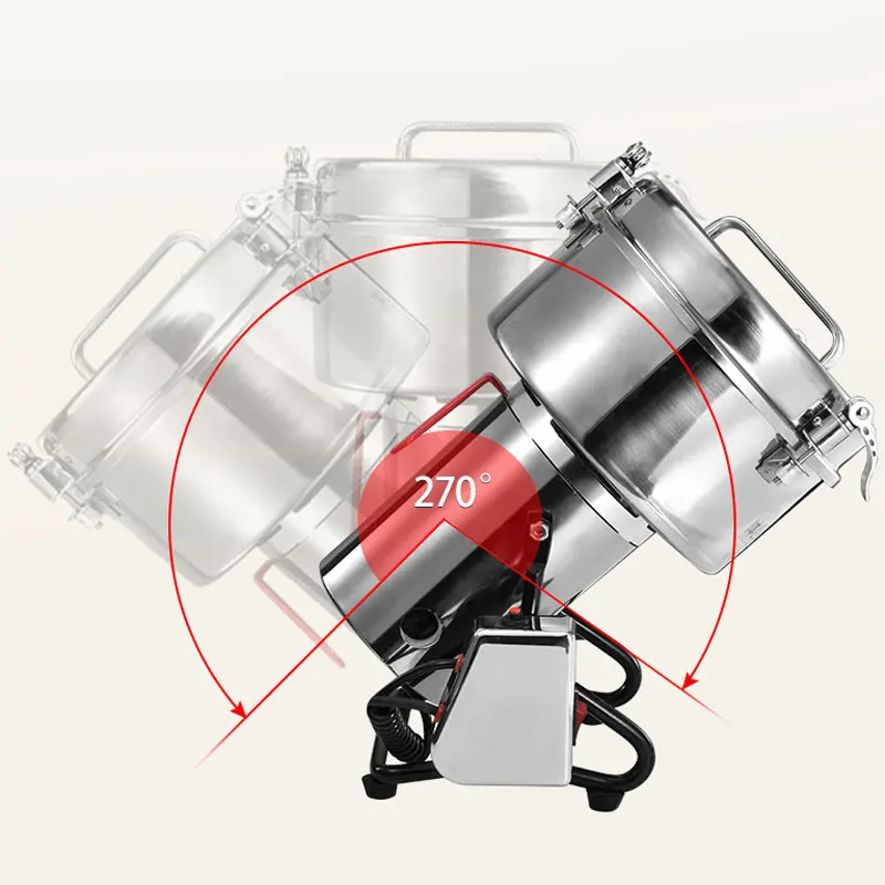 Электрическая мельница из нержавеющей стали, 4500 г, 220 В, 110 В, машина для измельчения трав/специй/зерен/кофе, машина для измельчения сухого порошка, муки