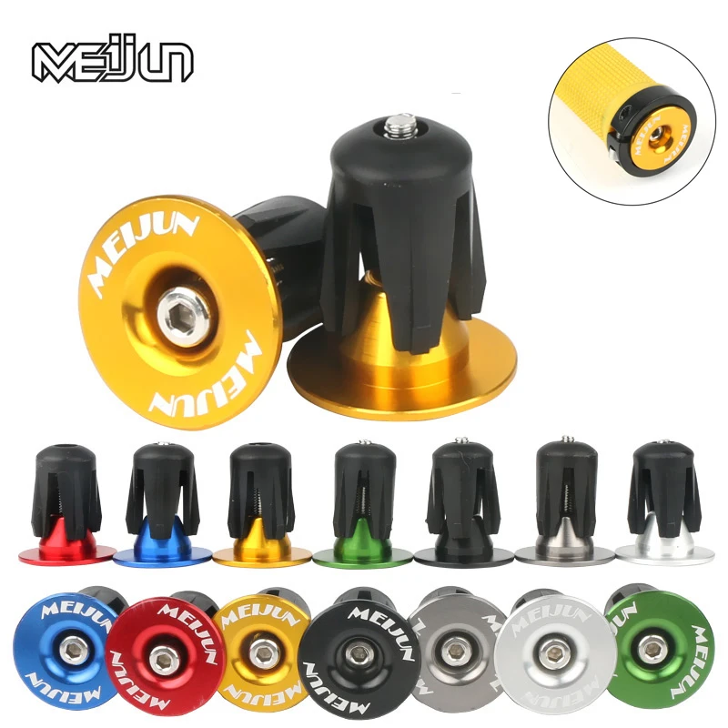 

MEIJUN Aluminum Alloy stuffed bicycle handle sleeve cap to block mountain road handlebar folding bike lock screw plug plug