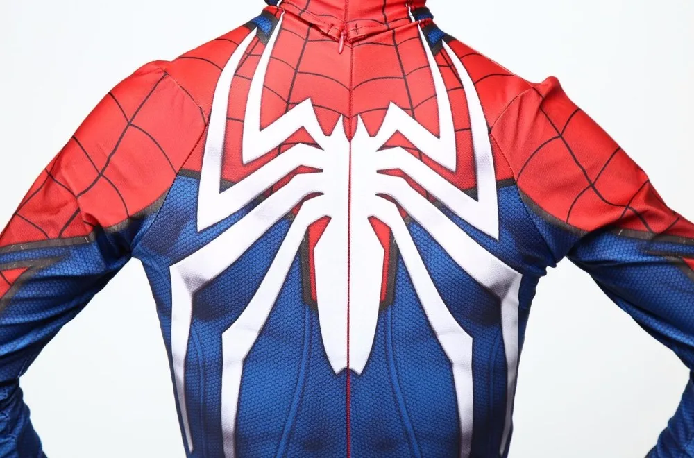 Spider-man Costume PS4 Game Spiderman Costumes 3D print fullbody halloween cosplay spider suit for adult/kids Spider-man Costume PS4 Game Spiderman Costumes 3D print fullbody halloween cosplay spider suit for adult/kids