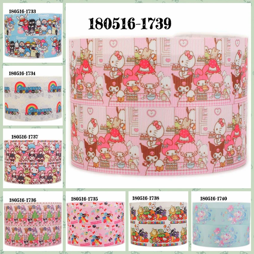 

New cartoon 50 yards cute little twin star,melody pattern ribbon printed grosgrain, satin ribbons