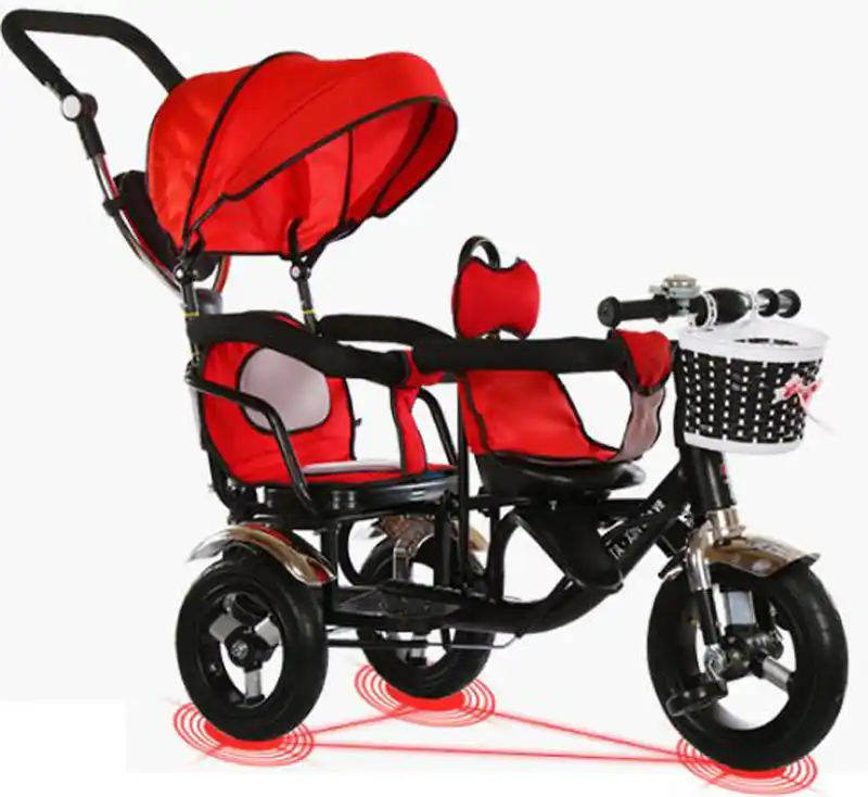 three wheel double buggy